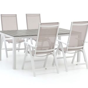Bellagio Avenza/Fidenza 183cm dining tuinset 5-delig verstelbaar - Laagste prijsgarantie!