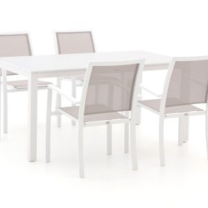 Bellagio Anzio/Menzano 160cm dining tuinset 5-delig stapelbaar - Laagste prijsgarantie!