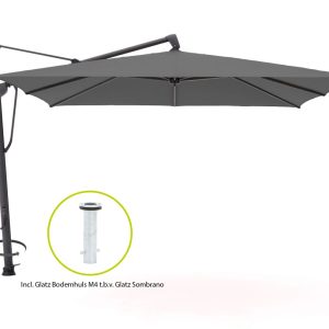 Glatz Sombrano S+ Easy zweefparasol 350x350cm - Laagste prijsgarantie!