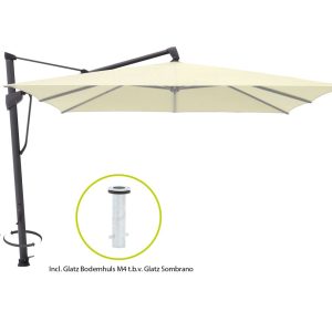 Glatz Sombrano S+ Easy zweefparasol 300x300cm - Laagste prijsgarantie!