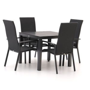 Bellagio Avio/Fidenza 90cm dining tuinset 5-delig stapelbaar - Laagste prijsgarantie!