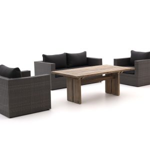 Forza Barolo/ROUGH-L 160cm dining loungeset 4-delig - Laagste prijsgarantie!