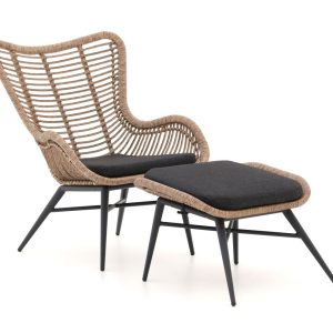Intenso Rovello lounge tuinstoel met voetenbank - Laagste prijsgarantie!