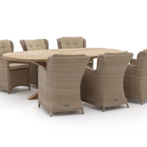 Intenso Milano/ROUGH-Y Ellips 240cm dining tuinset 7-delig - Laagste prijsgarantie!