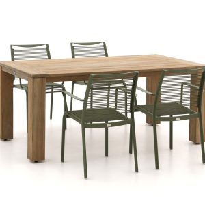 Apple Bee Hawaii/ROUGH-X 180cm dining tuinset 5-delig stapelbaar - Laagste prijsgarantie!