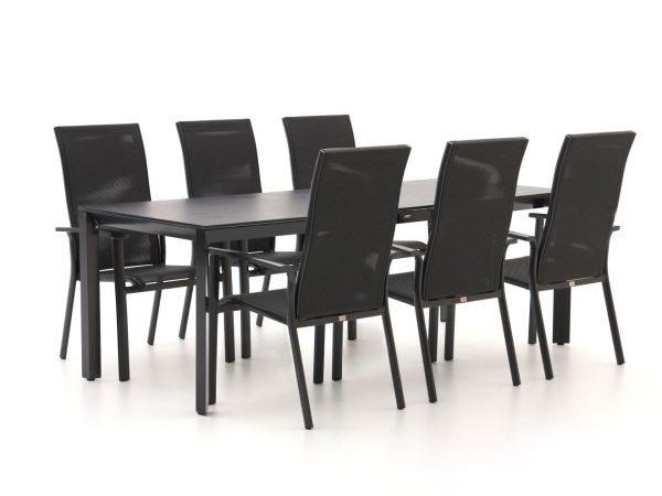 Bellagio Avio/Sestino 220cm dining tuinset 7-delig stapelbaar - Laagste prijsgarantie!