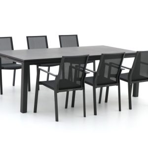 Bernstein Amberg/Mannheim 220cm dining tuinset 7-delig stapelbaar/uitschuifbaar - Laagste prijsgarantie!