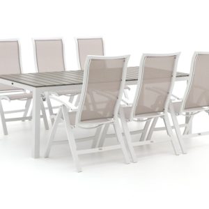 Bellagio Lugo/Fidenza 220cm dining tuinset 7-delig verstelbaar - Laagste prijsgarantie!