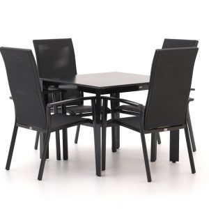 Bellagio Avio/Sestino 90cm dining tuinset 5-delig stapelbaar - Laagste prijsgarantie!