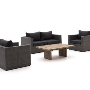 Forza Barolo/ROUGH-L 120cm stoel-bank loungeset 4-delig - Laagste prijsgarantie!