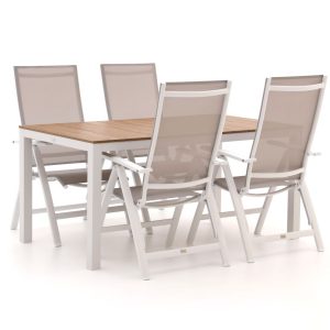 Bellagio Avenza/Fidenza 160cm dining tuinset 5-delig verstelbaar - Laagste prijsgarantie!