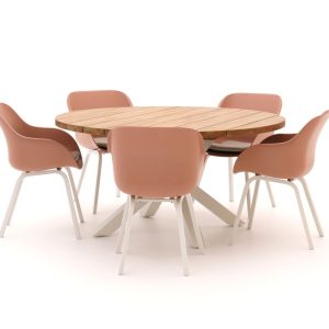Harman Le Soleil Element/Stephanie ø150cm dining tuinset 6-delig - Laagste prijsgarantie!