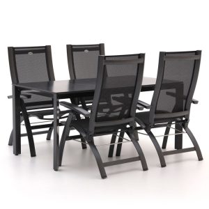 Hartman Primo/Sestino 160cm dining tuinset 5-delig verstelbaar - Laagste prijsgarantie!