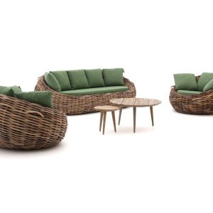 Apple Bee Cocoon/ROUGH-K stoel-bank loungeset 5-delig - Laagste prijsgarantie!
