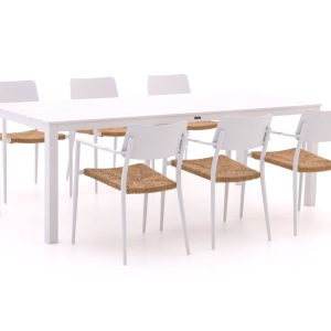 Bellagio Cino/Menzano 220cm dining tuinset 7-delig stapelbaar - Laagste prijsgarantie!