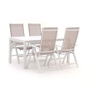 Bellagio Avenza/Menzano 160cm dining tuinset 5-delig verstelbaar - Laagste prijsgarantie!