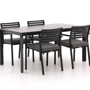 Bellagio Rumo/Sestino 160cm dining tuinset 5-delig stapelbaar - Laagste prijsgarantie!