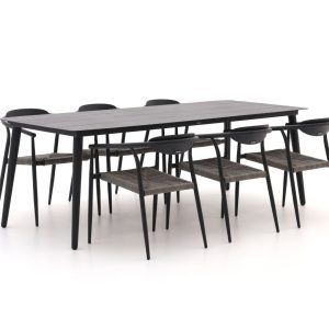 Manifesto Cavone/Sora 220cm dining tuinset 7-delig stapelbaar - Laagste prijsgarantie!