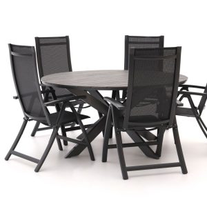 Bellagio Trappeto/Fidenza ø149cm dining tuinset 6-delig - Laagste prijsgarantie!