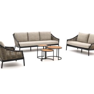 Apple Bee Milou/Mosi stoel-bank loungeset 6-delig - Laagste prijsgarantie!